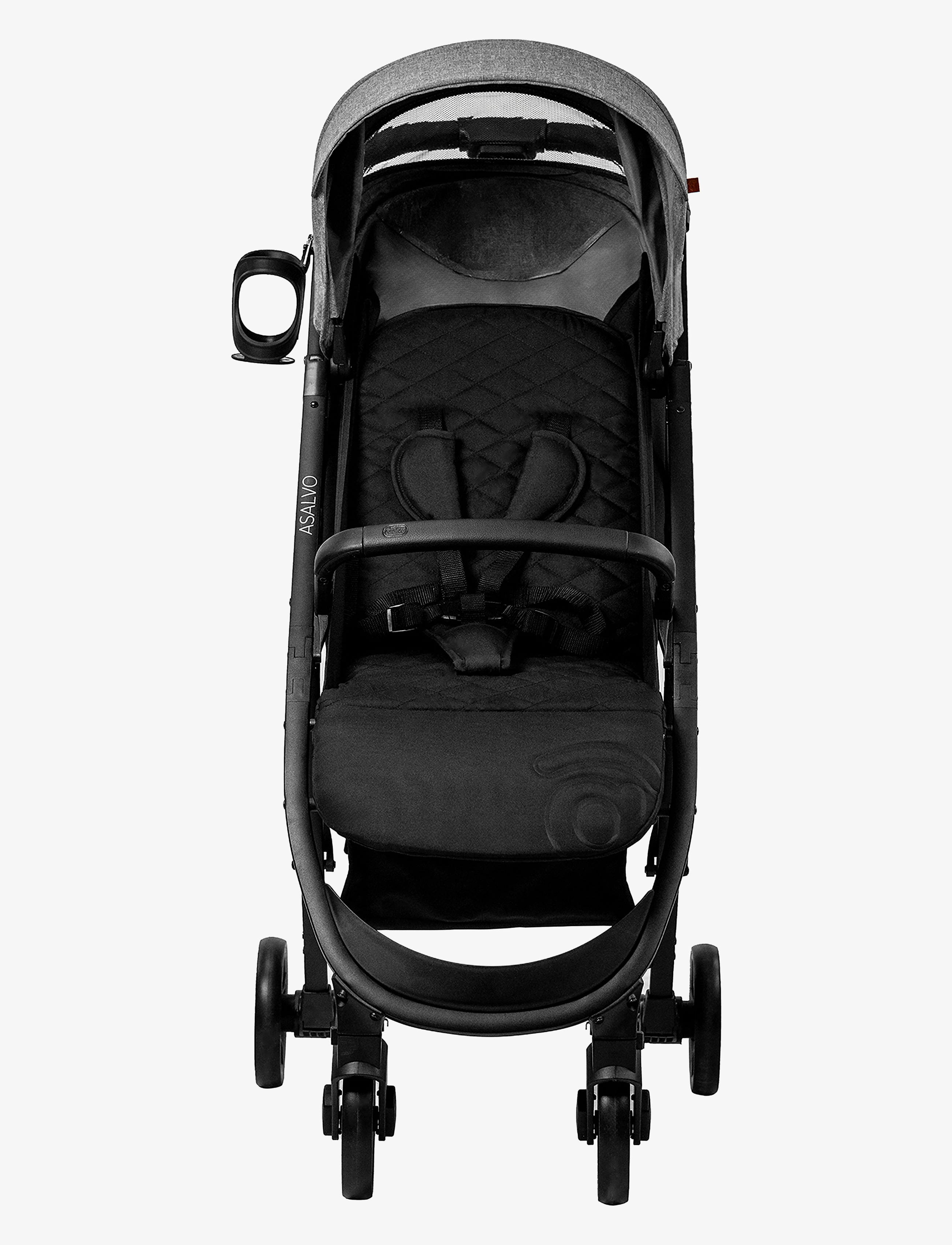 Asalvo - Asalvo Pushchair Cotton 2, Grey - barnevogne - grey - 1