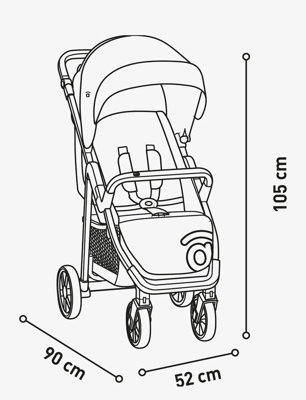 Asalvo - Asalvo Pushchair Ness 2 - kinderwagen - grey - 4