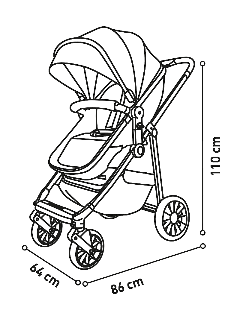 Asalvo - Asalvo Convertible TWO + 2, Beige - kinderwagen - beige - 0