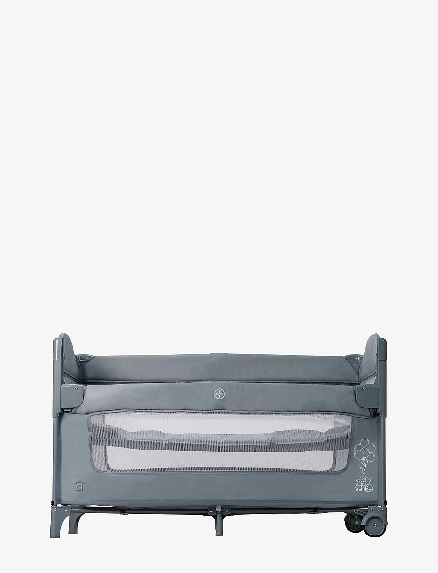 Asalvo - Asalvo Travel Cot together/Bedside Crib - lapsed - grey - 1