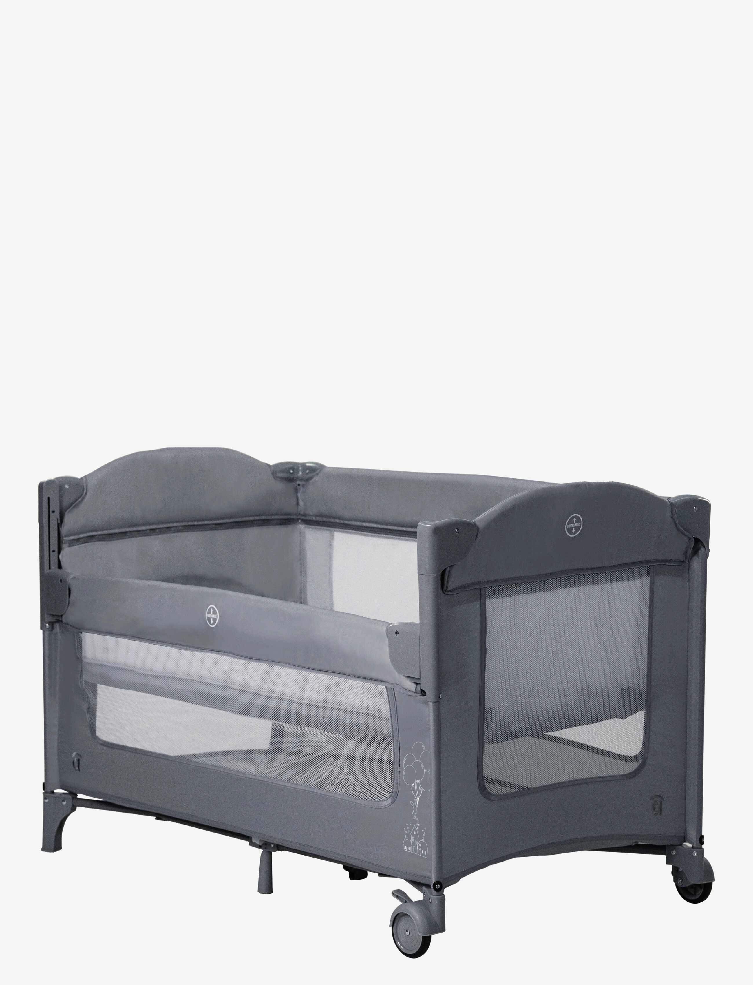 Asalvo - Asalvo Travel Cot together/Bedside Crib - kids - grey - 4