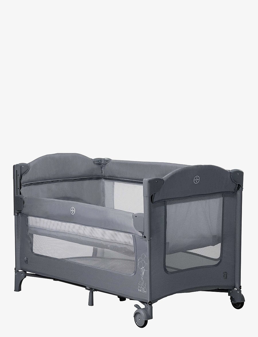 Asalvo - Asalvo Travel Cot together/Bedside Crib - lapsed - grey - 4