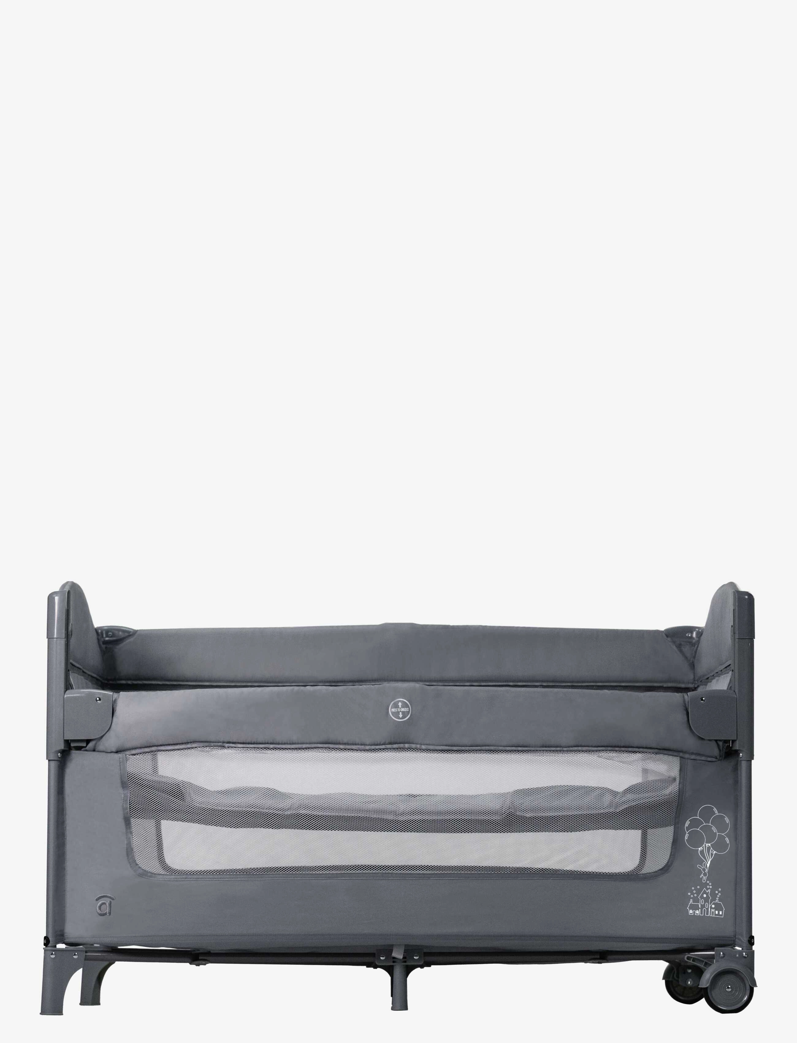Asalvo - Asalvo Travel Cot together/Bedside Crib - kids - grey - 5