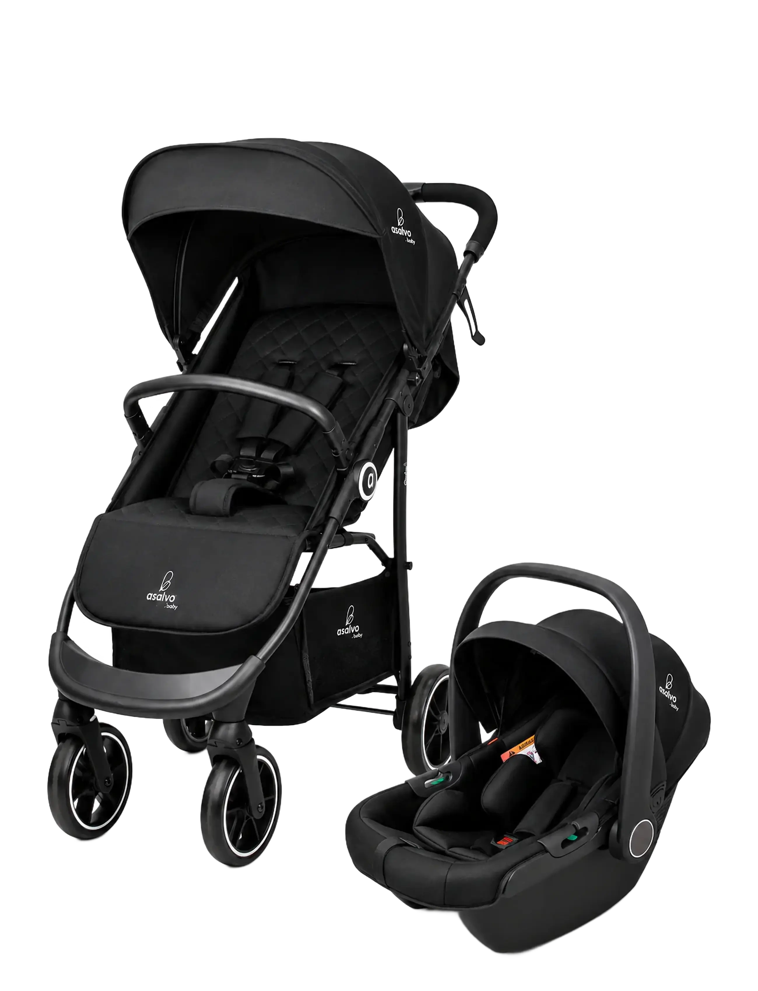 ASALVO Asalvo Travel System Oslo 2, Schwarz Schwarz - One Size - Kinder