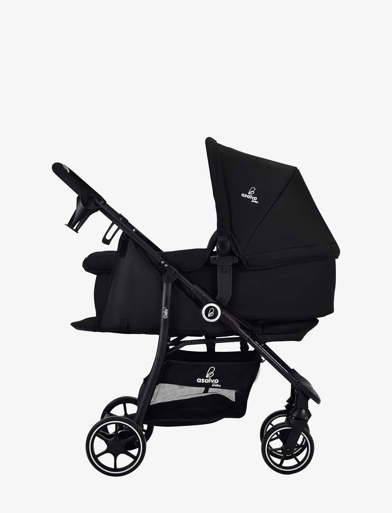 Asalvo - Asalvo Travel system Oslo 2, Black - barnevogne - black - 1