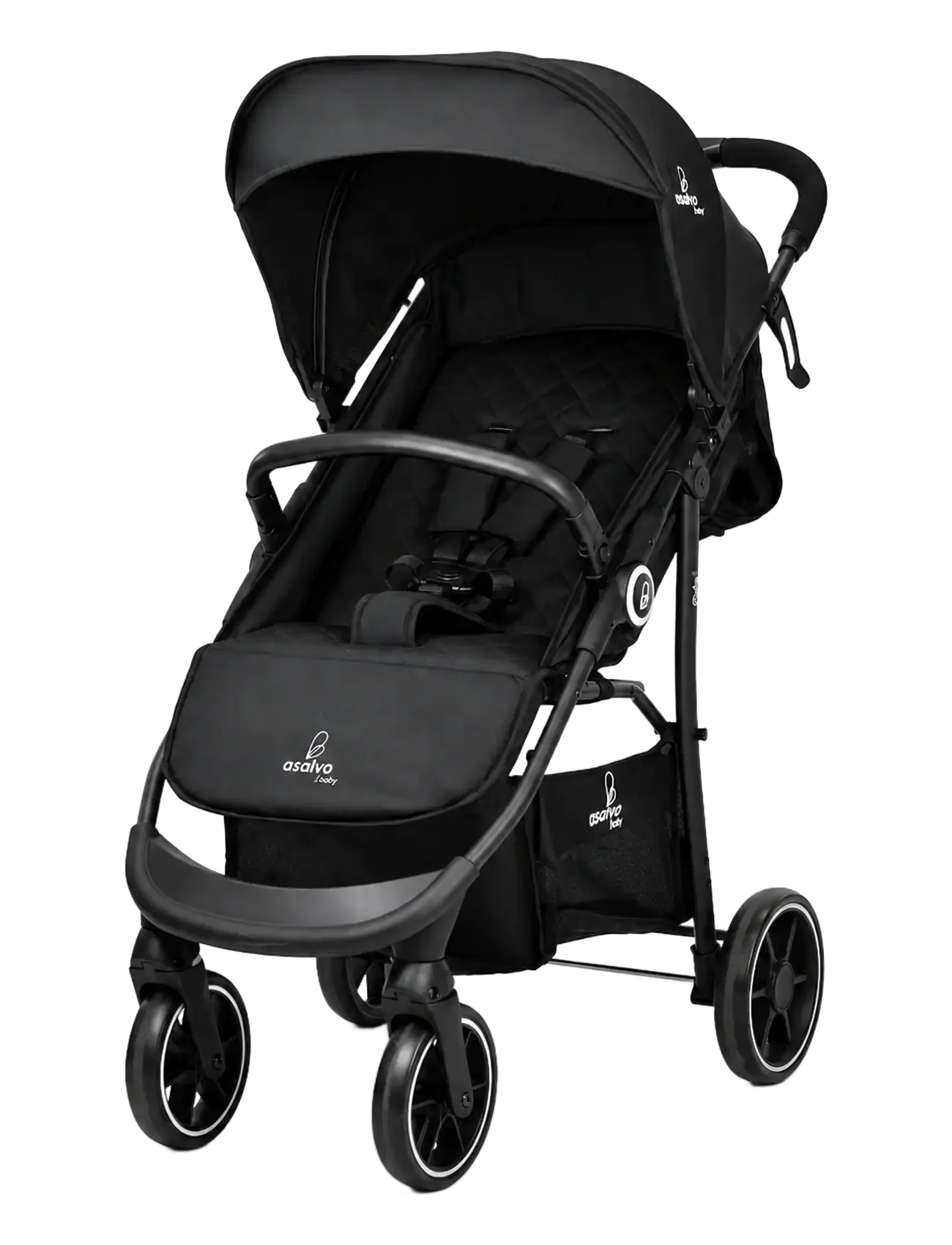 Asalvo - Asalvo Travel system Oslo 2, Black - kinderwagen - black - 1