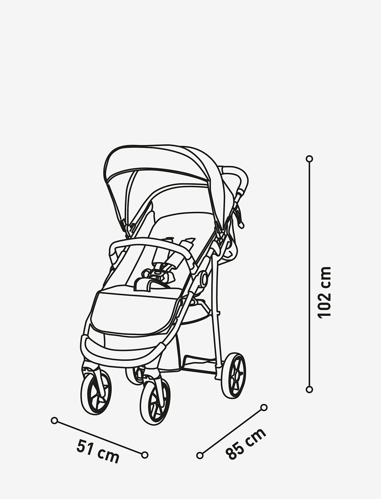 Asalvo - Asalvo Travel system Oslo 2, Black - barnevogne - black - 5