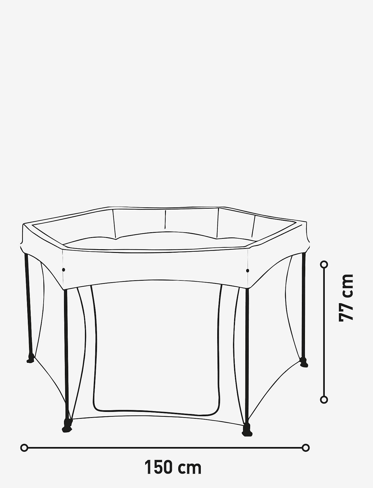 Asalvo - Asalvo Playpen Luxembourgh - resesängar - grey - 2