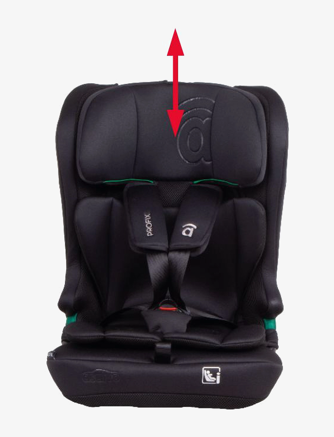 Asalvo - Asalvo Car Seat I Size 76 - 150 cm, Profix/Black - kinder - black - 4