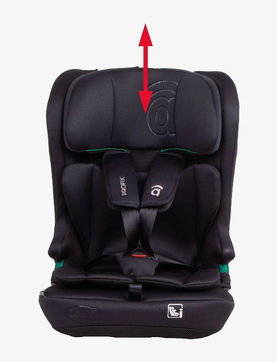 Asalvo - Asalvo Car Seat I Size 76 - 150 cm, Profix/Black - kinder - black - 4