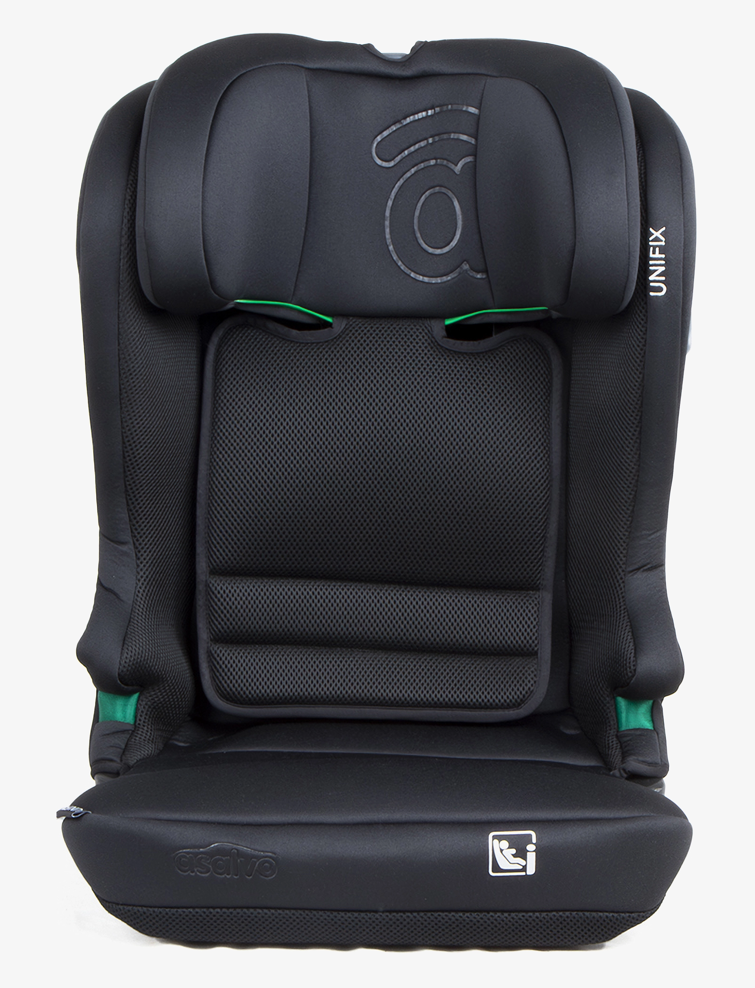 Asalvo - Asalvo Car seat I-size 100-150 cm, Unifix/Black - black - 1