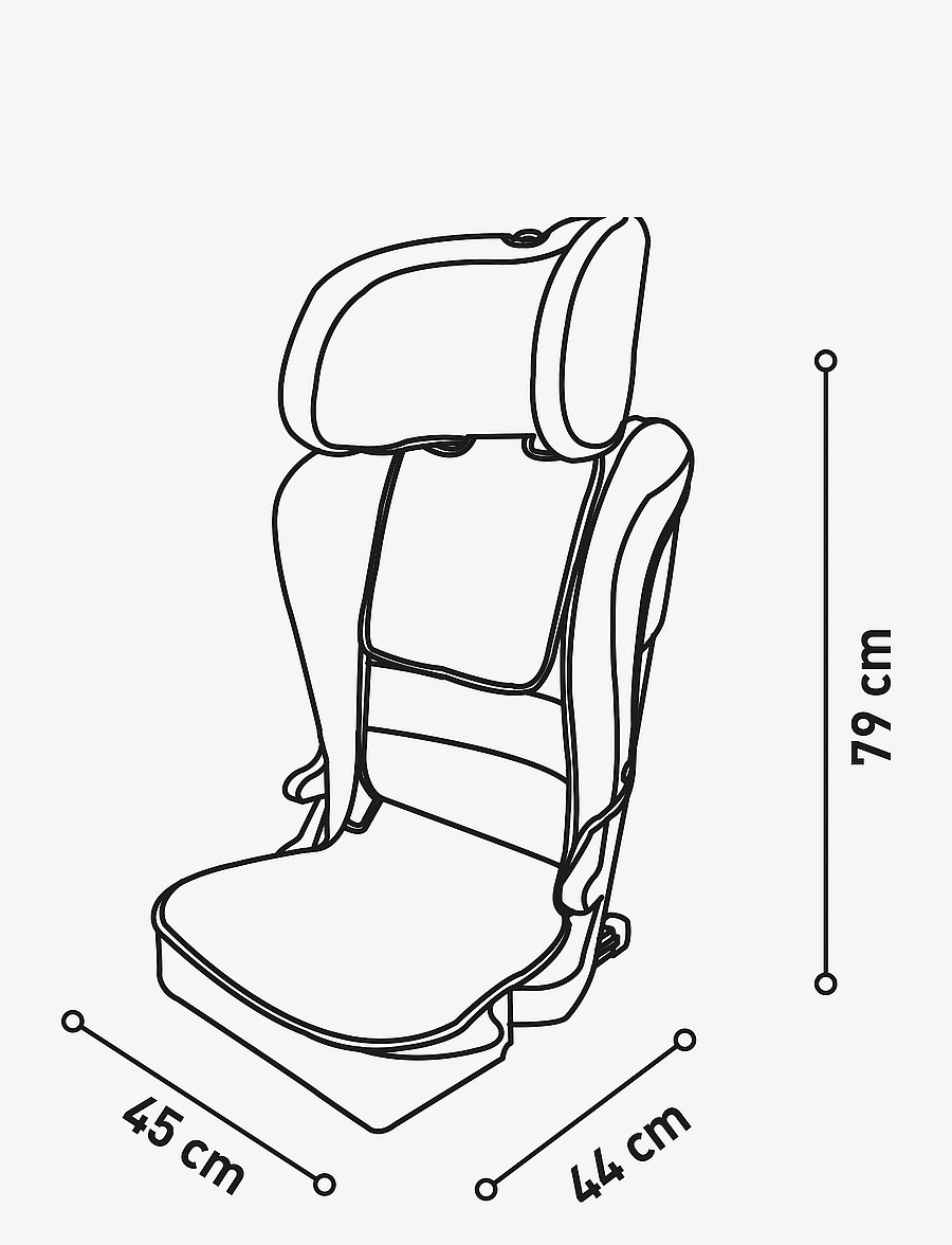 Asalvo - Asalvo Car seat I-size 100-150 cm, Unifix/Black - black - 2