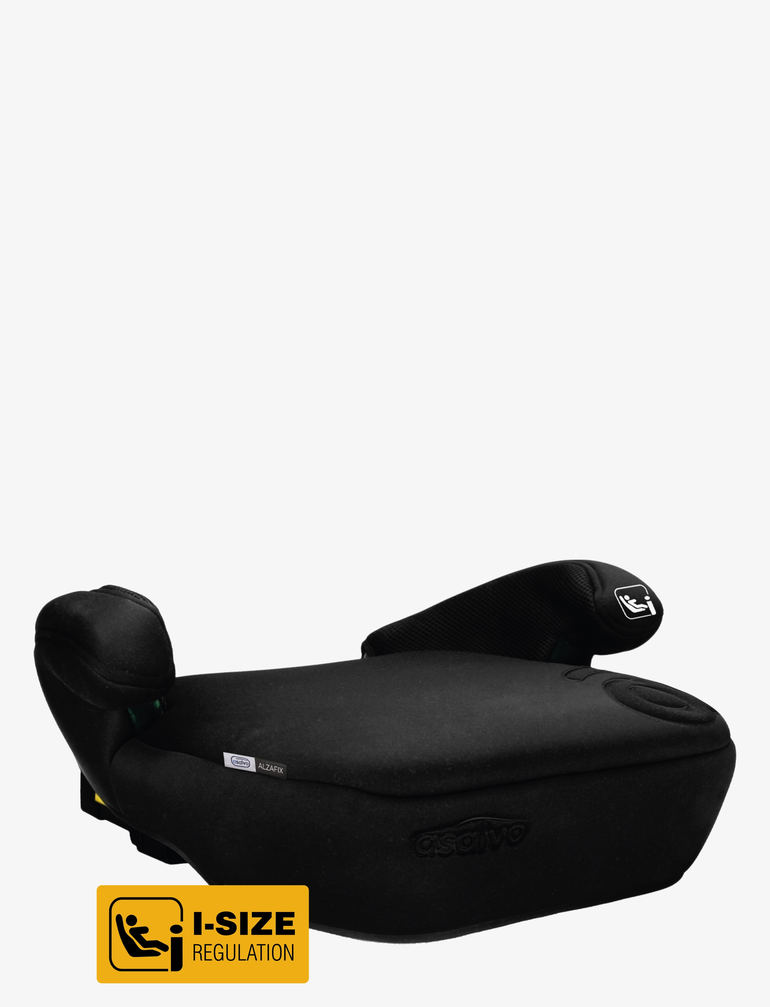 Asalvo - Asalvo Booster Cushion I-size 125-150 cm Alzafix, Black - børn - black - 2