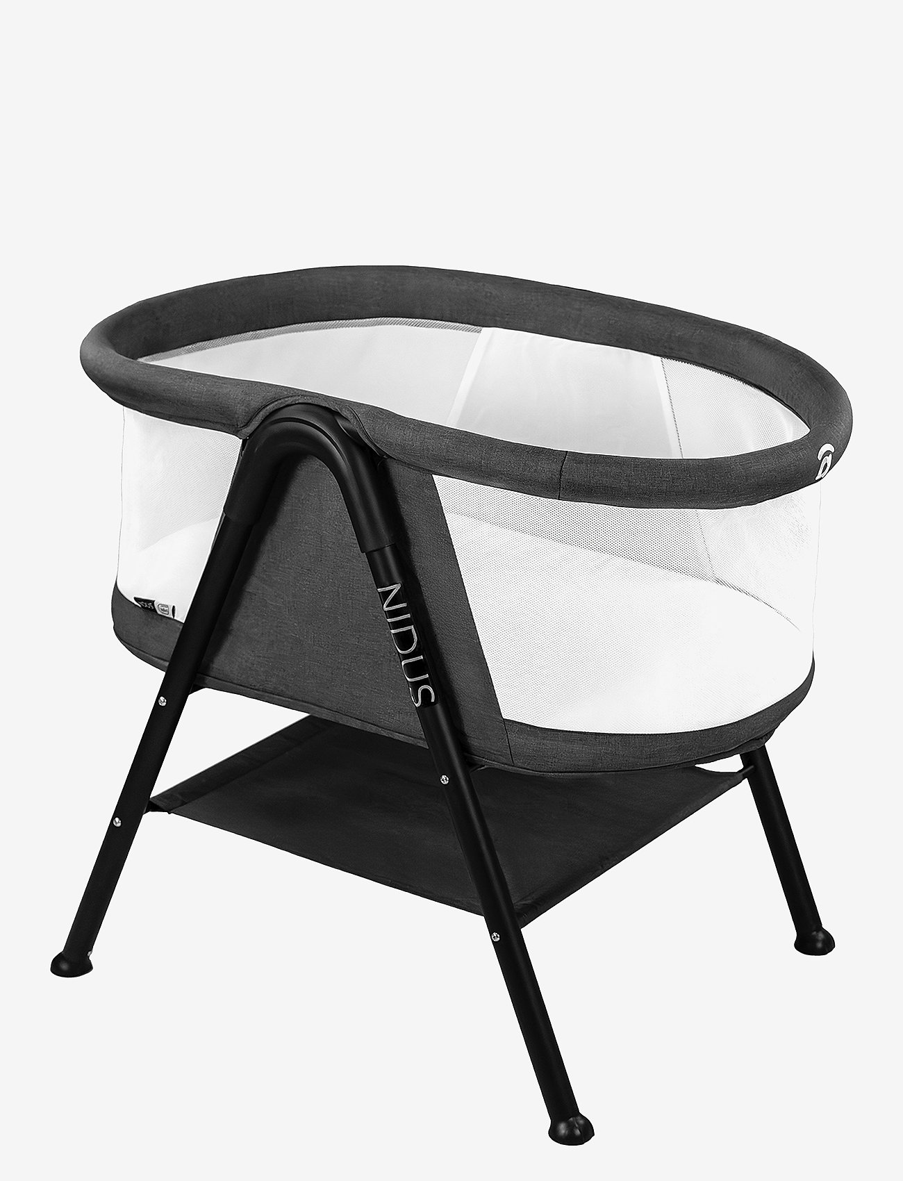 Asalvo - Asalvo Mini Cot Nidus, Anthracite - børn - anthracite - 0