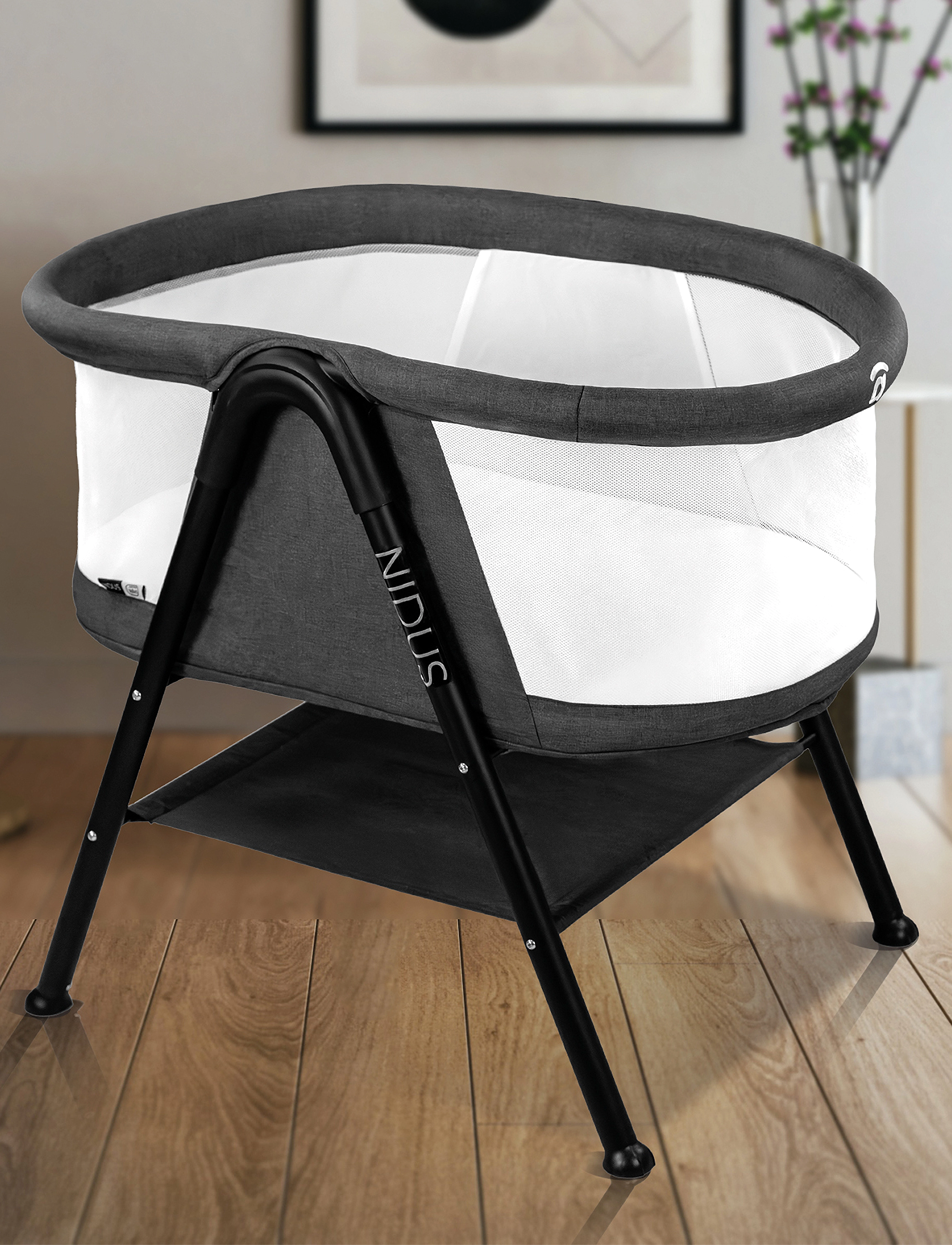 Asalvo - Asalvo Mini Cot Nidus, Anthracite - kinder - anthracite - 3
