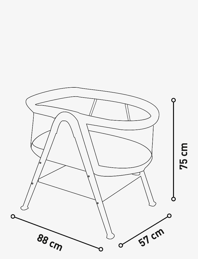 Asalvo - Asalvo Mini Cot Nidus, Anthracite - kinder - anthracite - 2