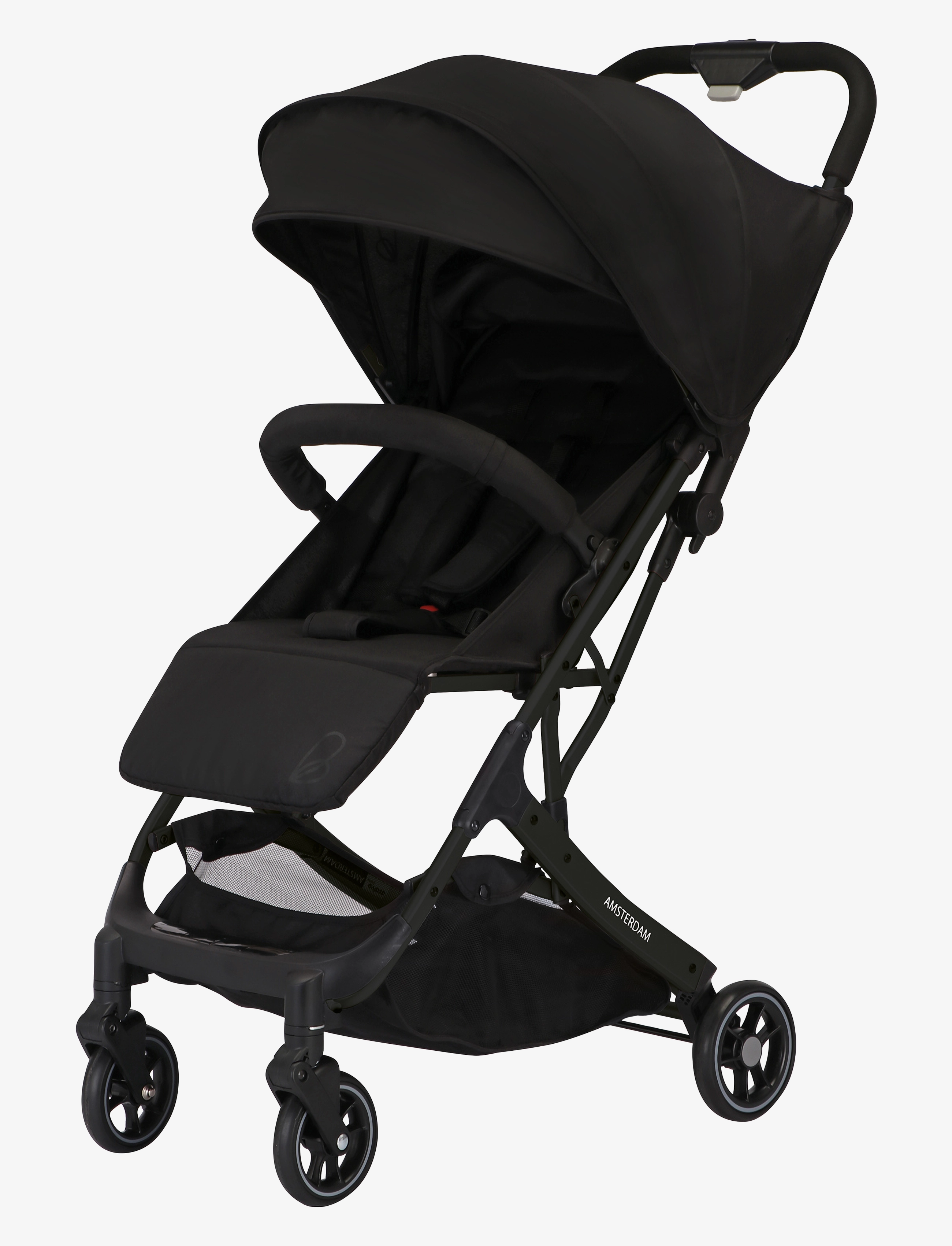 ASALVO Asalvo Pushchair Amsterdam, Schwarz Schwarz - 106X 43X 79 - Kinder