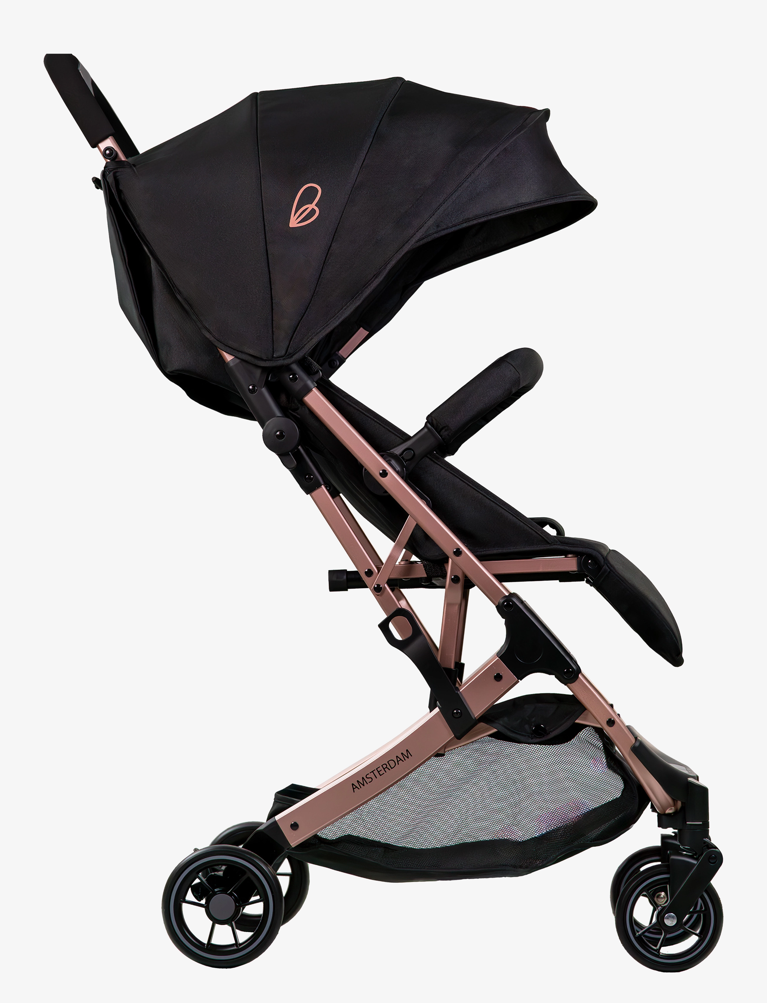 Asalvo - Asalvo Pushchair Amsterdam, Golden - black- gold - 4