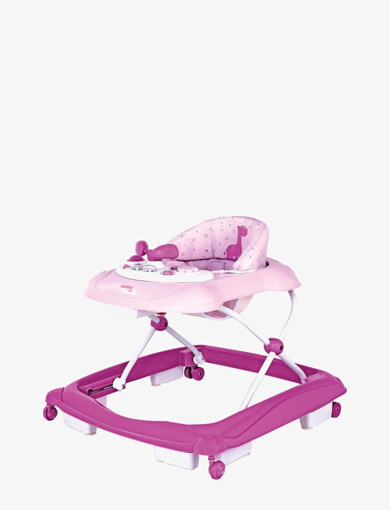 ASALVO Asalvo Walking Chair Baby, Giraffe Pink - 61X 62X 52 - Kinder