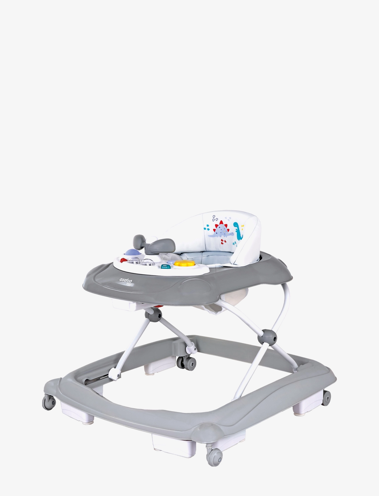 ASALVO Asalvo Walking Chair Baby, Dino Grau - 61X 62X 52 - Kinder
