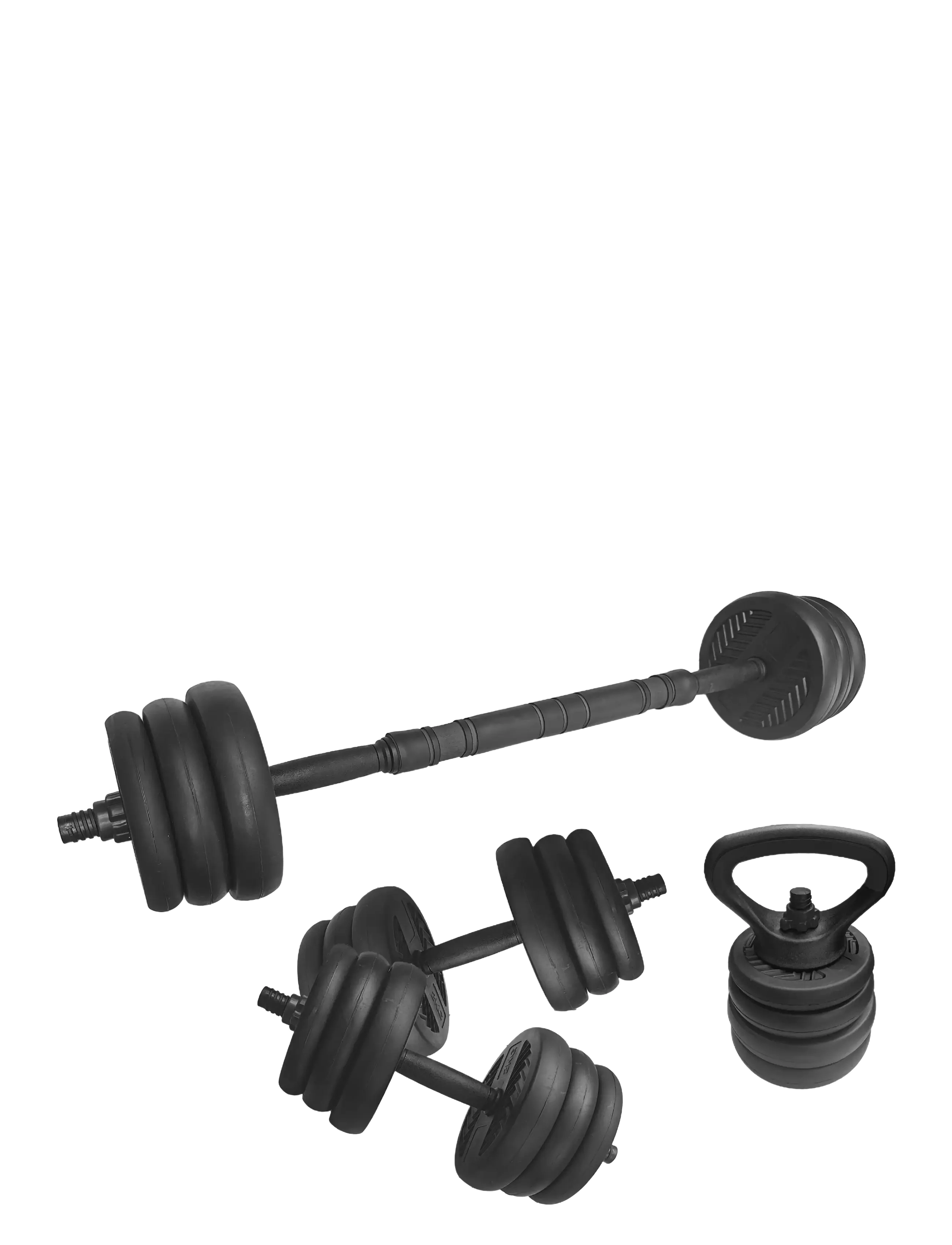 ASG ASG Weight Set 20 kg. Black/Black - Träningsutrustning - BLACK / black