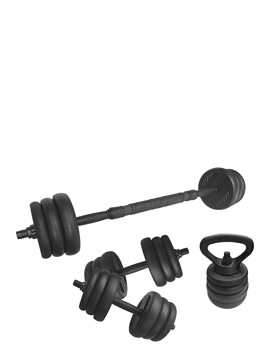 ASG - ASG Weight Set 20 kg. Black/Black - lóð - black - 0