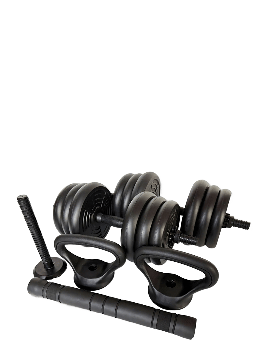 ASG - ASG Weight Set 20 kg. Black/Black - lóð - black - 2