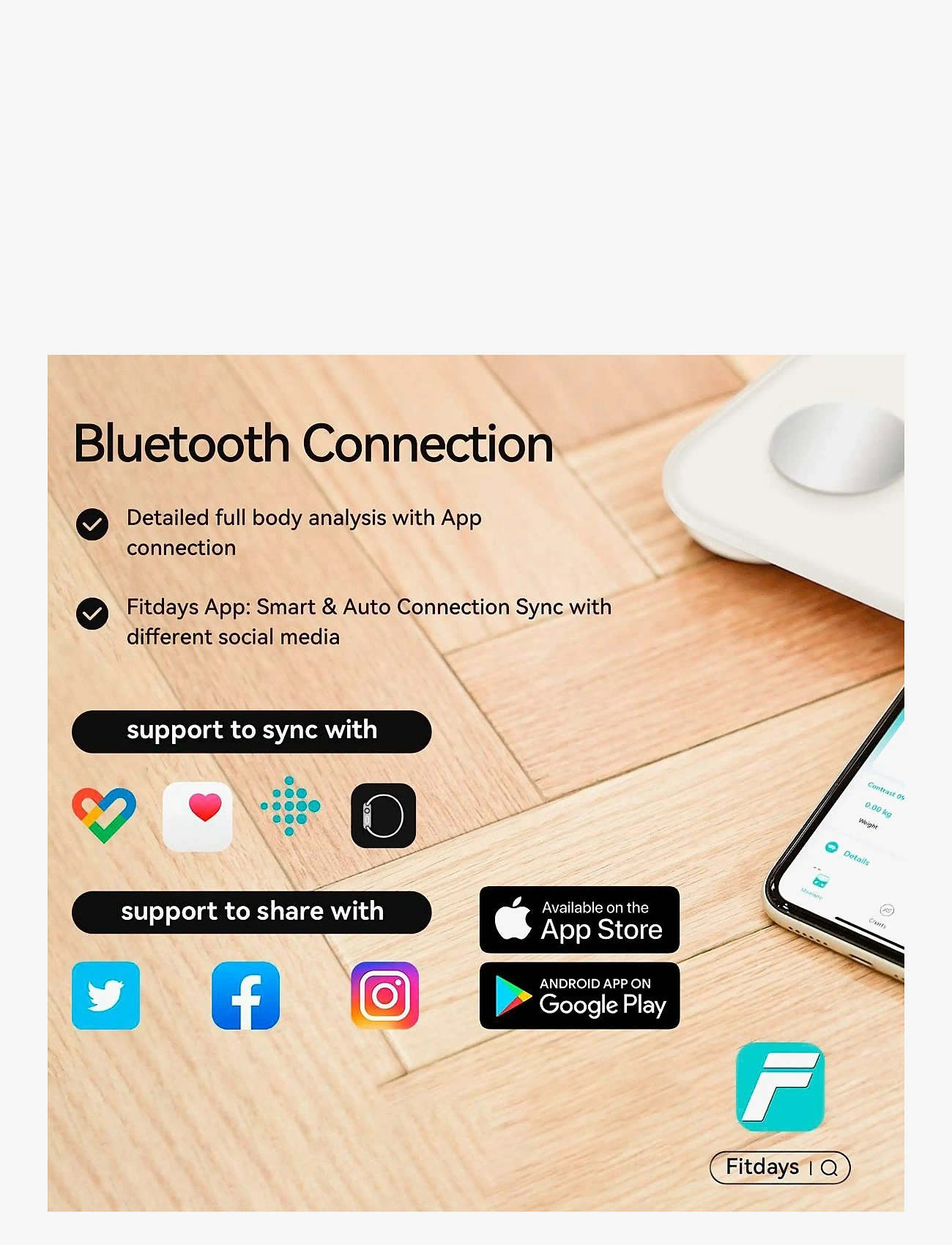 ASG - ASG Welness Smart Scale - home workout equipment - black - 4