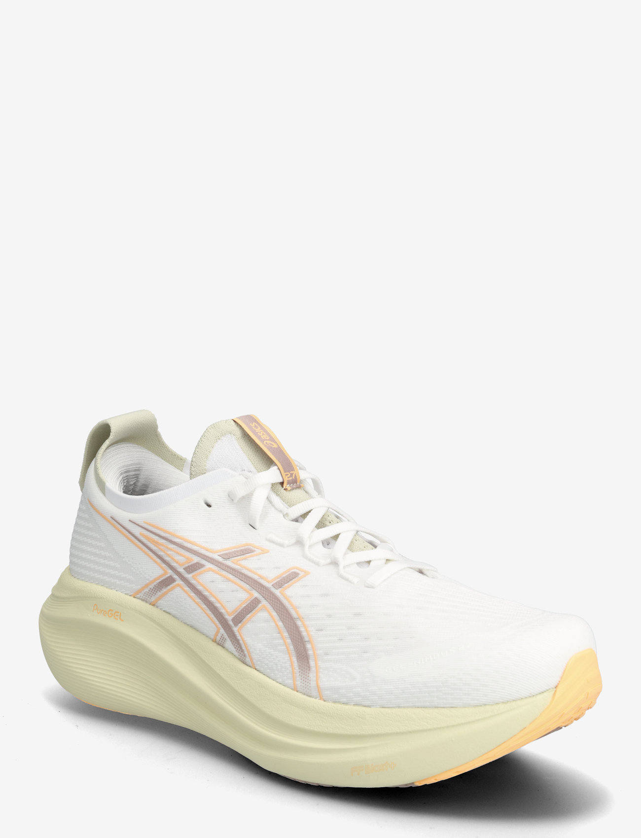 Asics - GEL-NIMBUS 27 - löparskor - white/fawn - 0