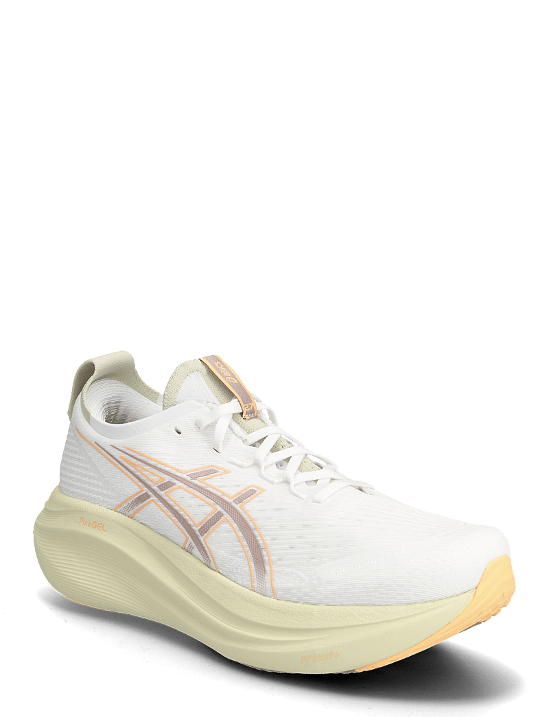 Asics - GEL-NIMBUS 27 - shoes - white/fawn - 0