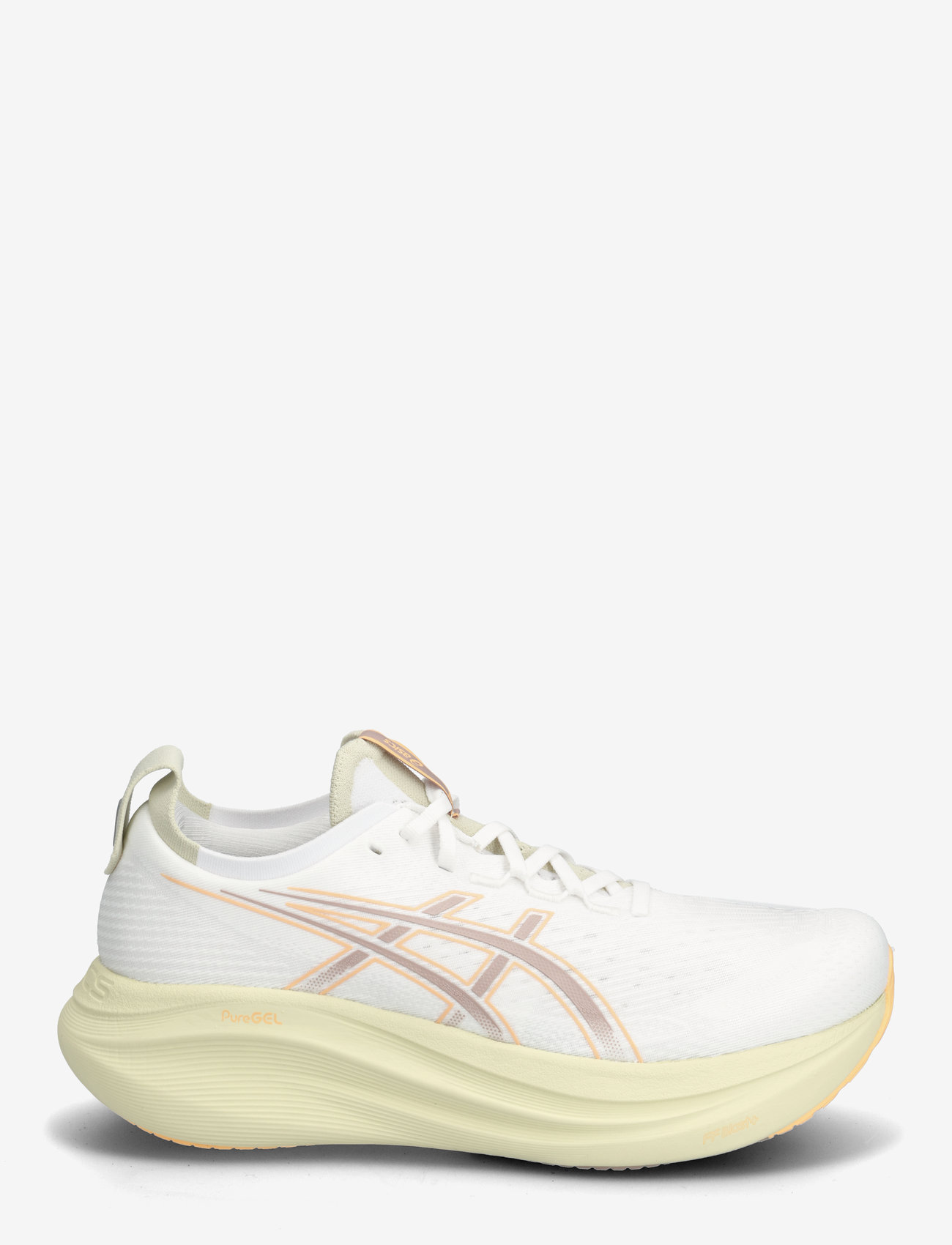 Asics - GEL-NIMBUS 27 - löparskor - white/fawn - 1
