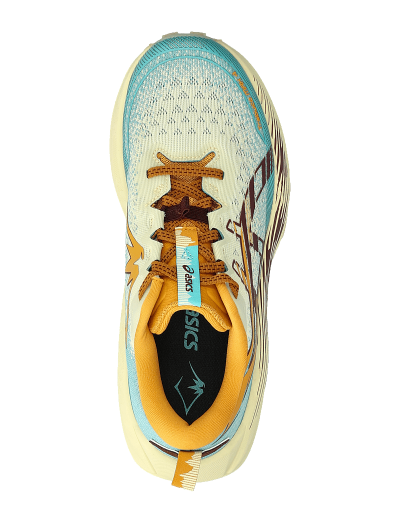 Asics - Trabuco Max 4 - löparskor - wheat yellow/dark red planet - 3