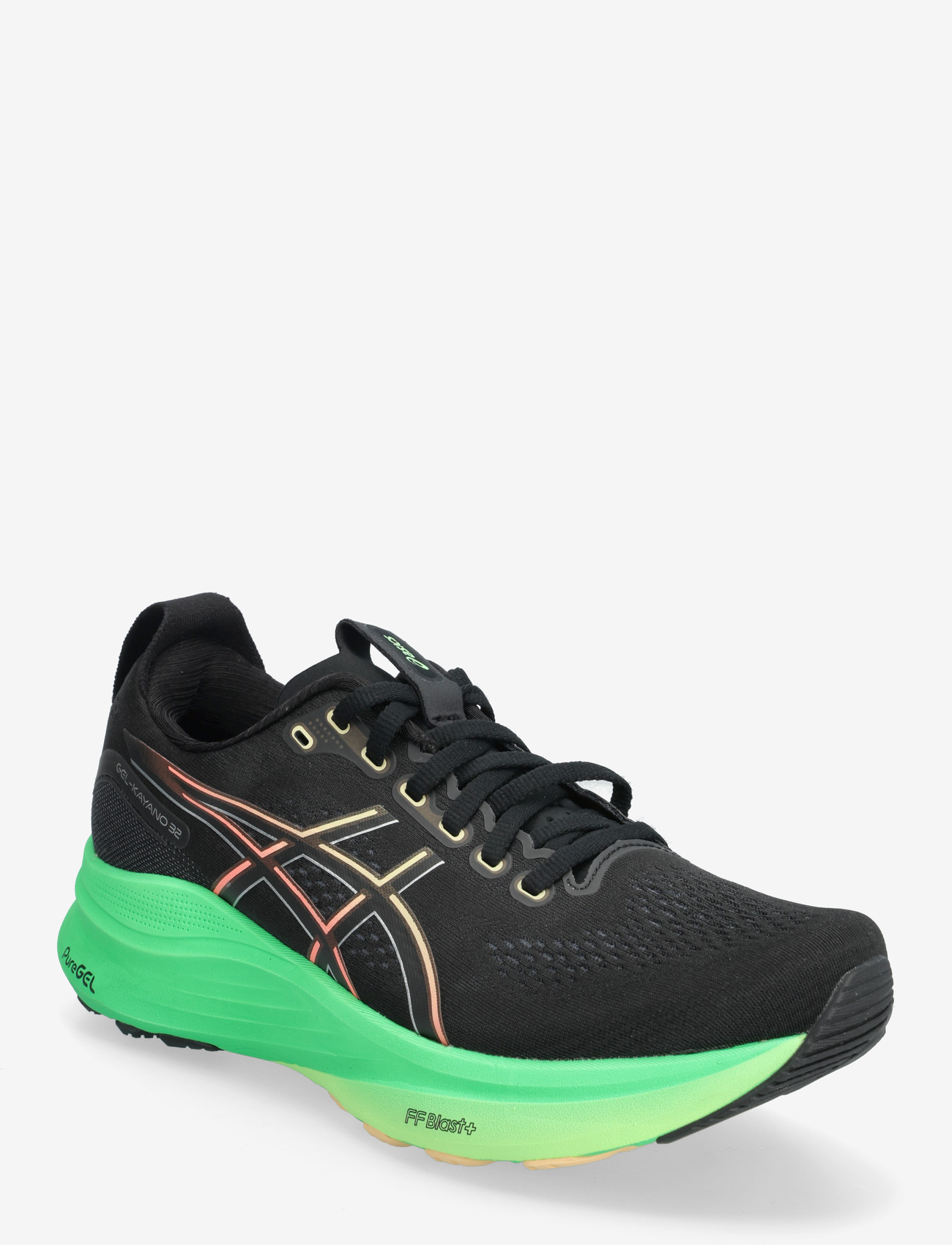 Asics - GEL-KAYANO 32 - löparskor - black/vital green - 0