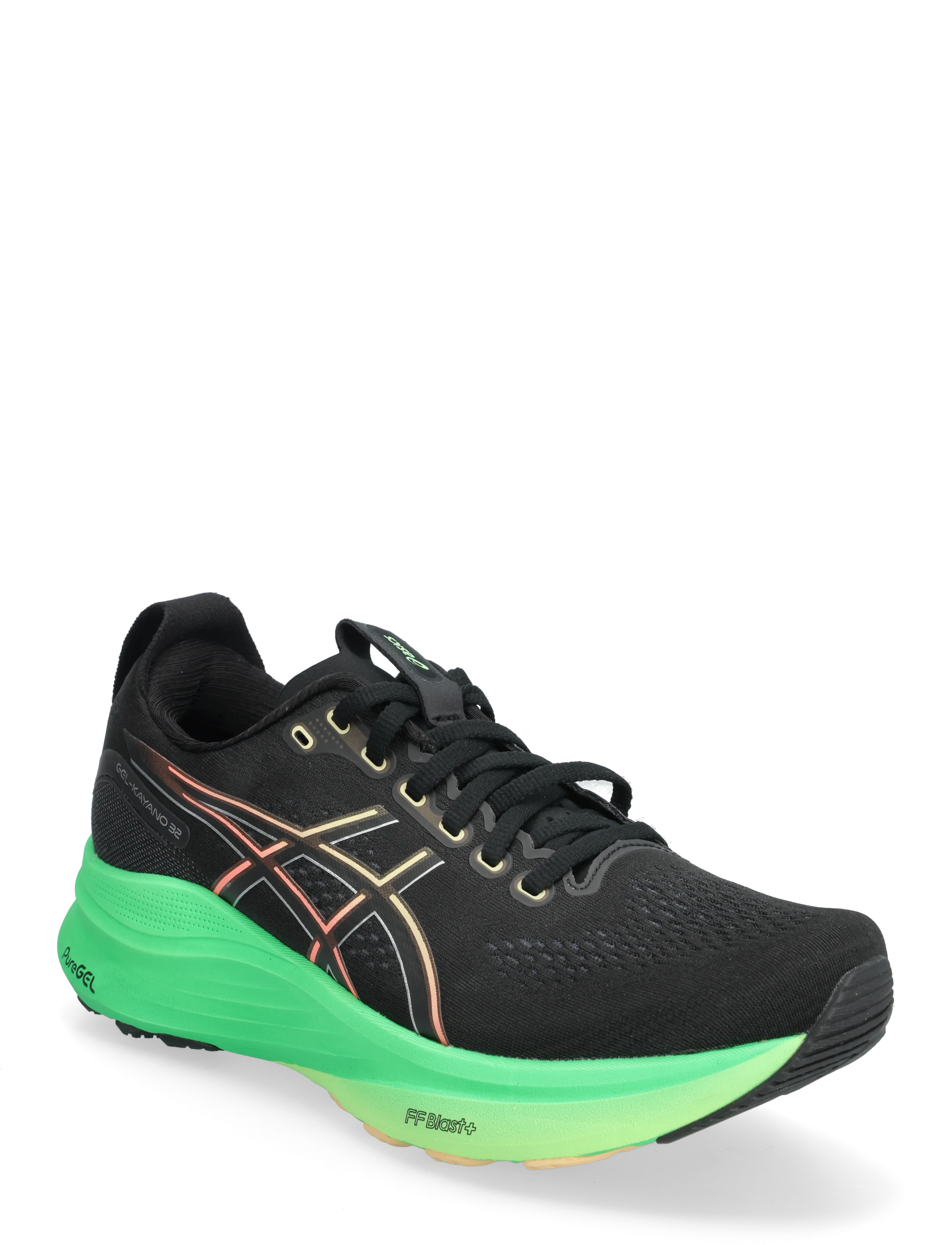Asics GEL-KAYANO 32 - ASICS - BLACK/VITAL GREEN / black