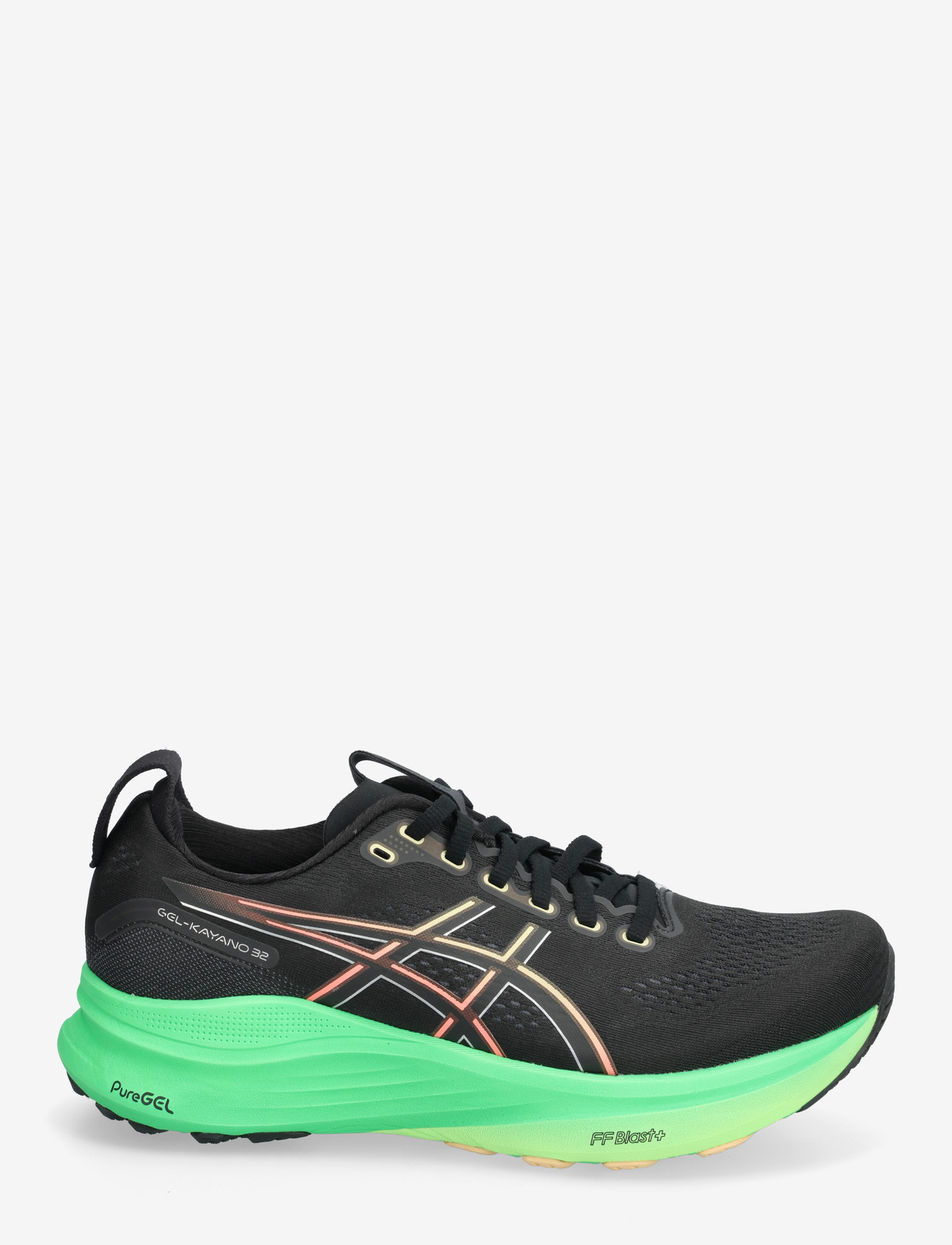 Asics - GEL-KAYANO 32 - löparskor - black/vital green - 1