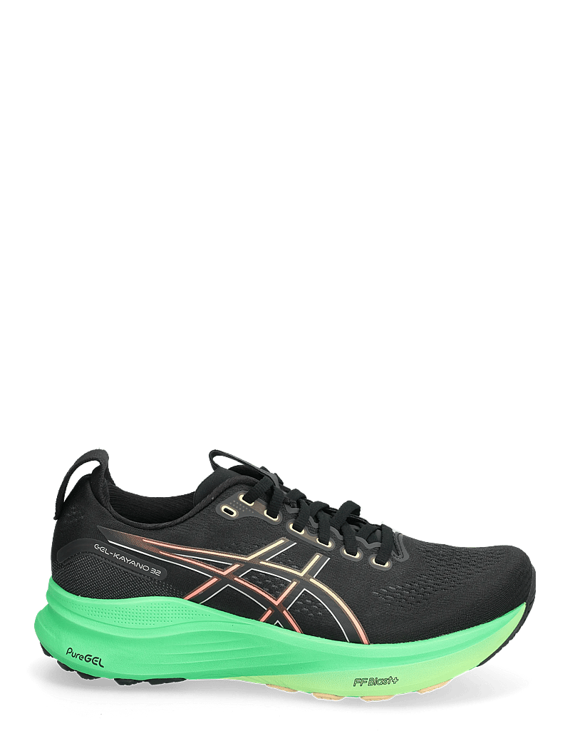 Asics - GEL-KAYANO 32 - löparskor - black/vital green - 1
