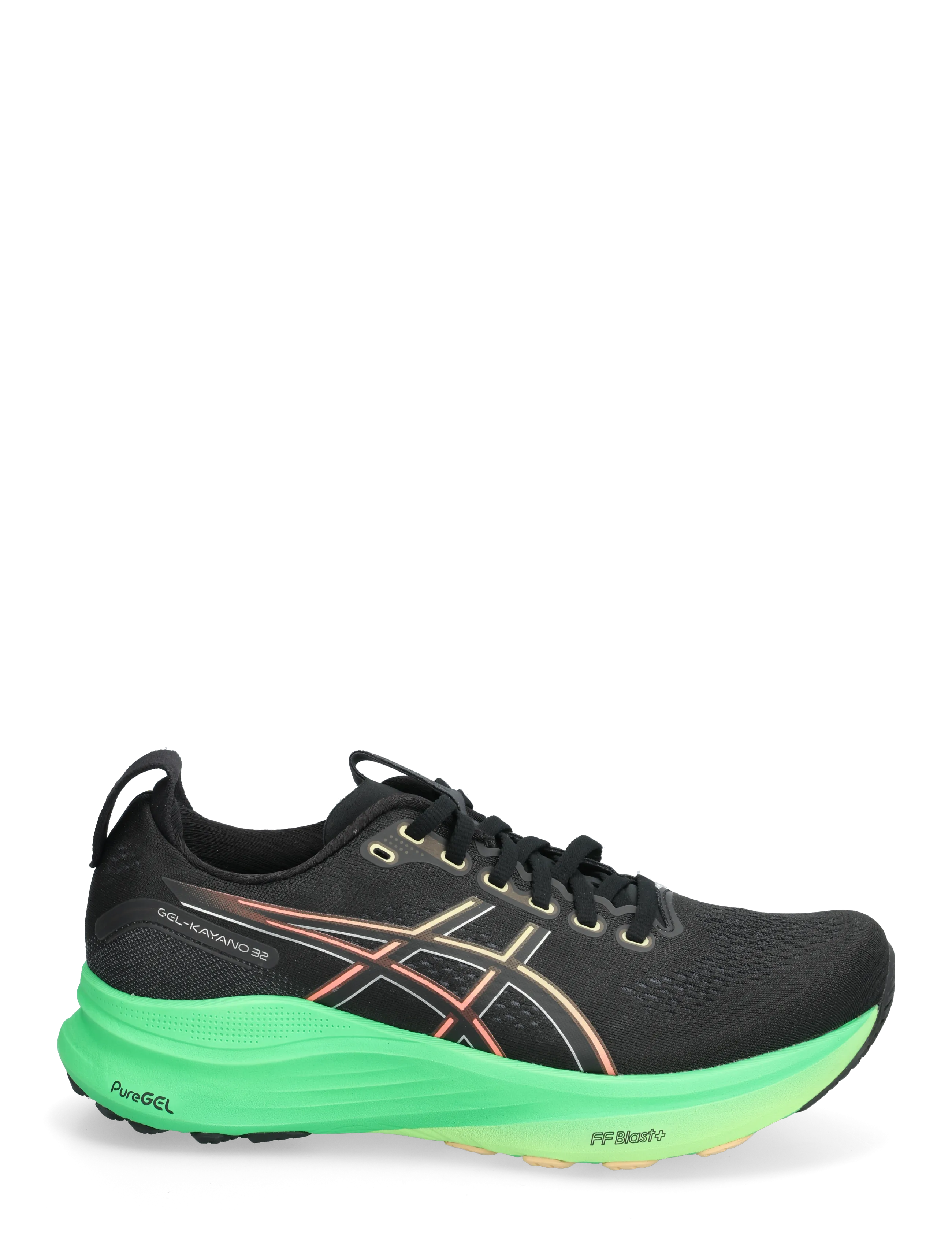 Asics - GEL-KAYANO 32 - löparskor - black/vital green - 1