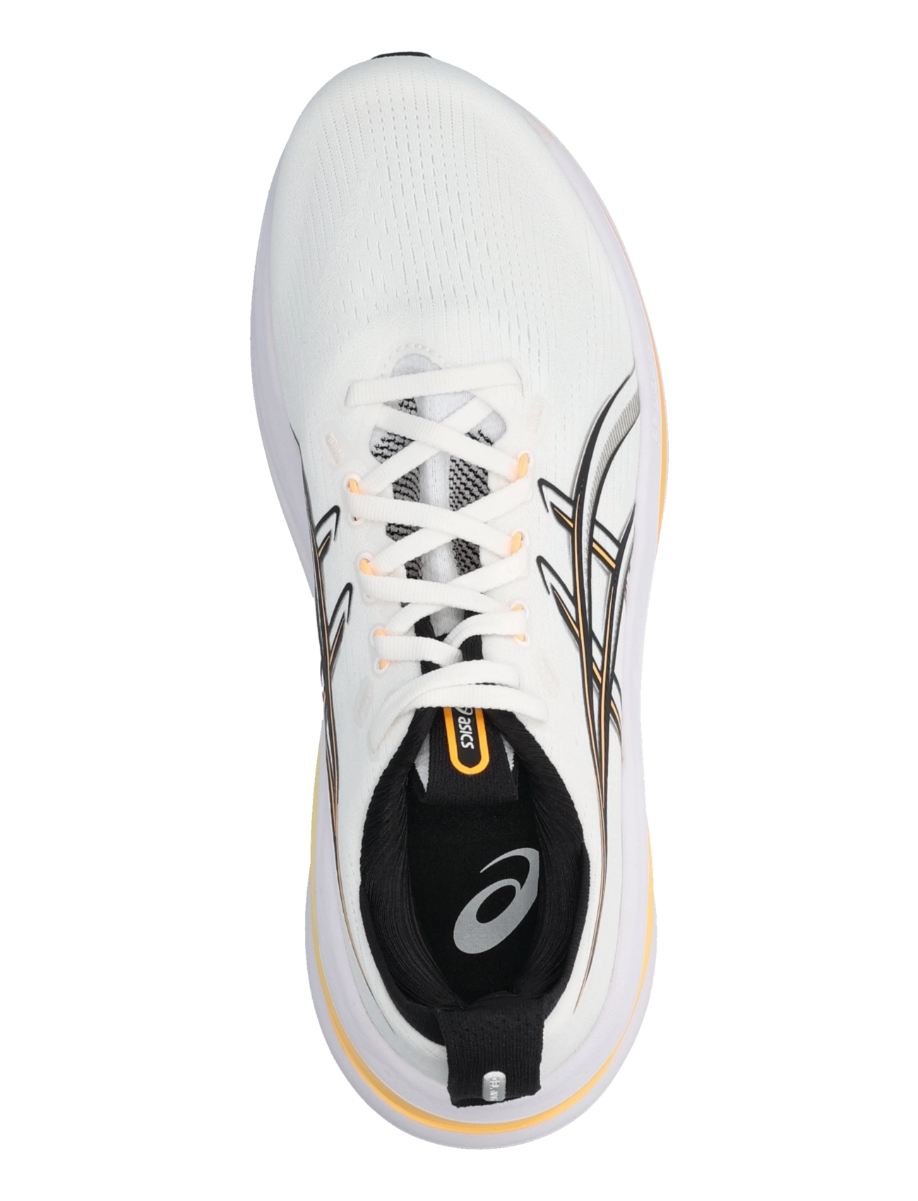 Asics - GEL-NIMBUS 28 - running shoes - white/stadium orange - 3