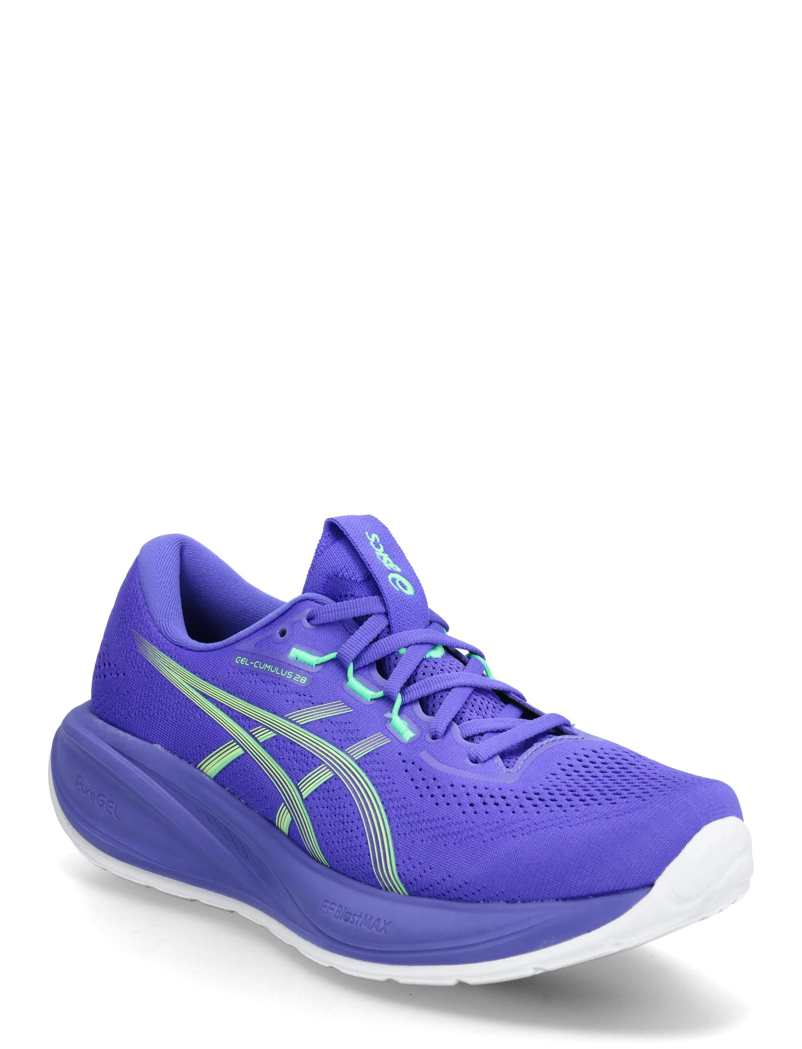 Asics GEL-CUMULUS 28 - ASICS - COBALT BURST/ILLUMINATE GREEN / purple