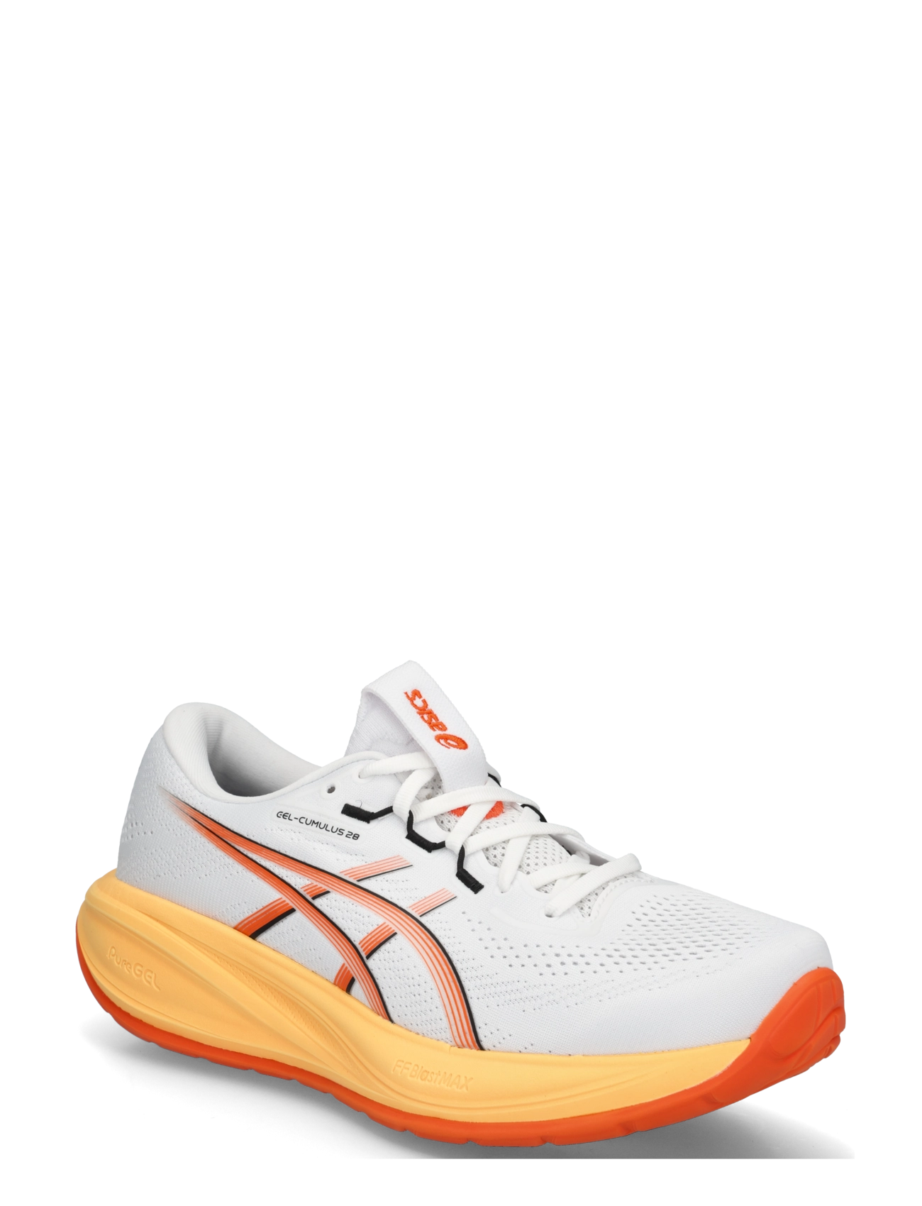 Asics GEL-CUMULUS 28 - Jooksujalatsid - WHITE/ENERGY ORANGE / white