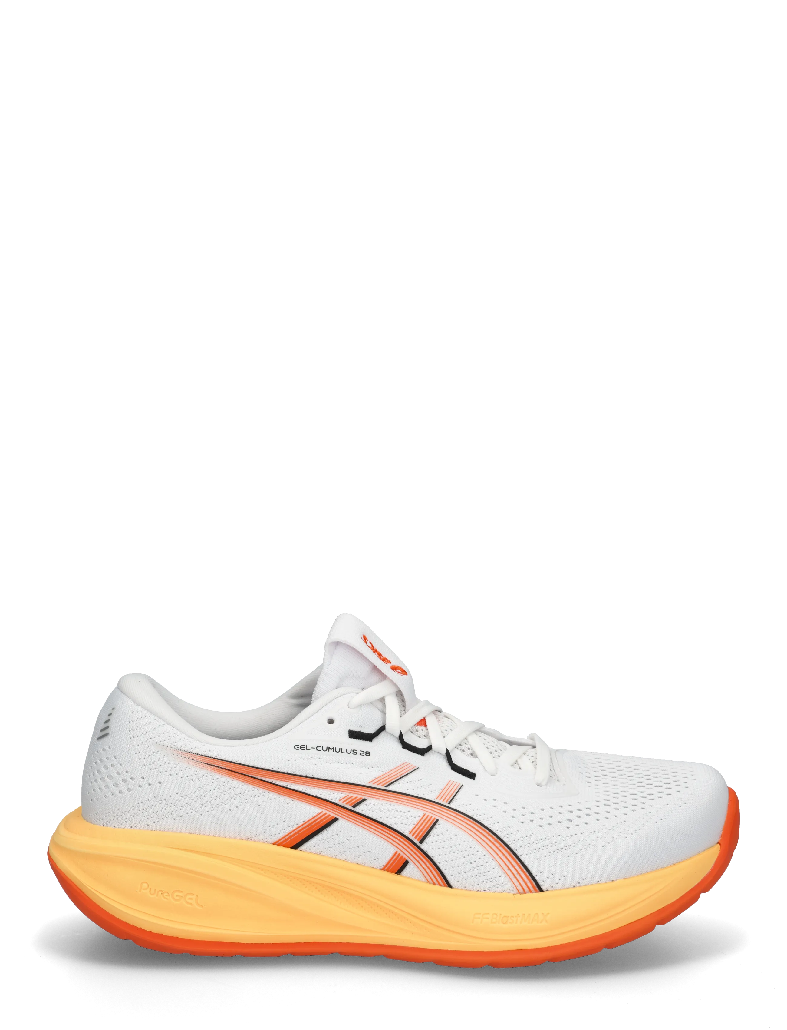 Asics - GEL-CUMULUS 28 - shoes - white/energy orange - 2