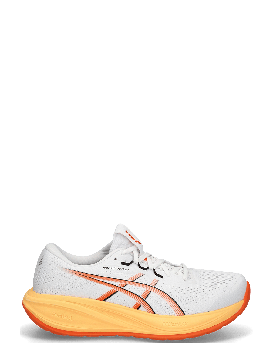 Asics - GEL-CUMULUS 28 - shoes - white/energy orange - 2