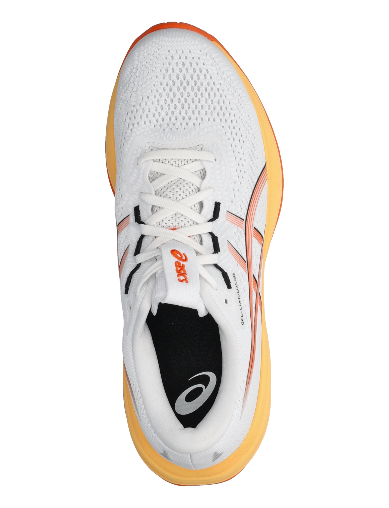 Asics - GEL-CUMULUS 28 - shoes - white/energy orange - 3