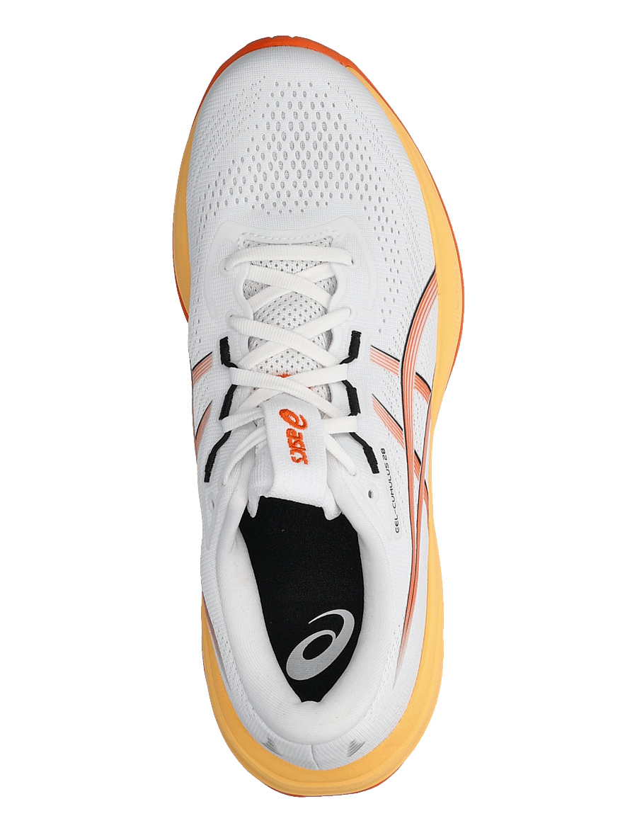 Asics - GEL-CUMULUS 28 - shoes - white/energy orange - 3