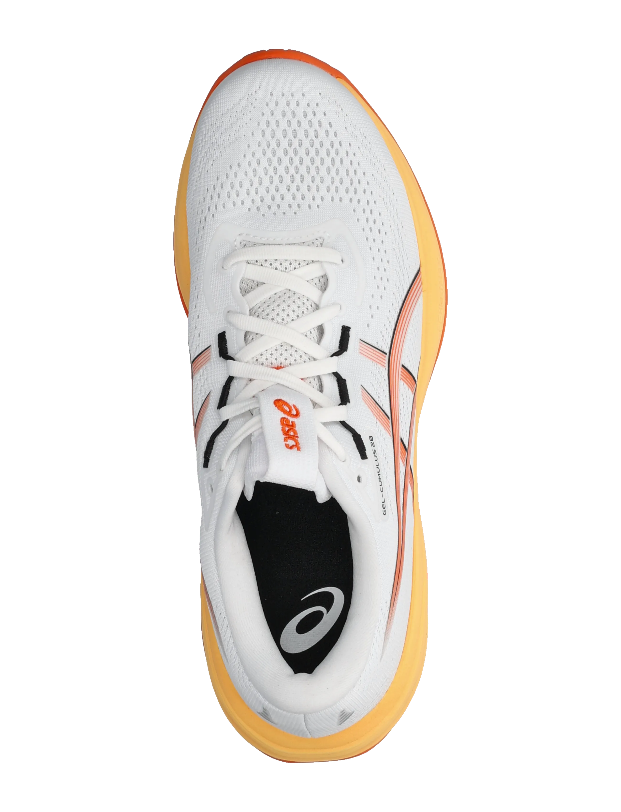 Asics - GEL-CUMULUS 28 - shoes - white/energy orange - 3