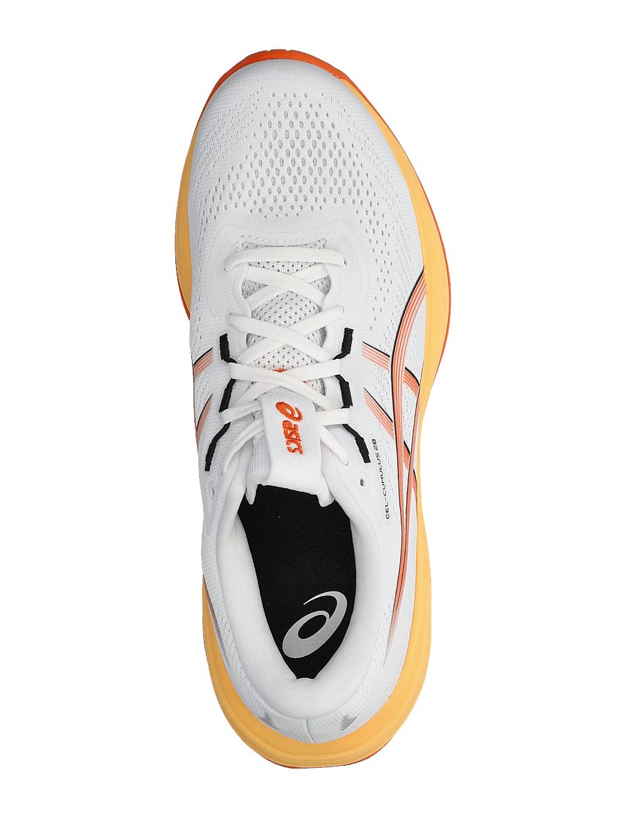Asics - GEL-CUMULUS 28 - shoes - white/energy orange - 3