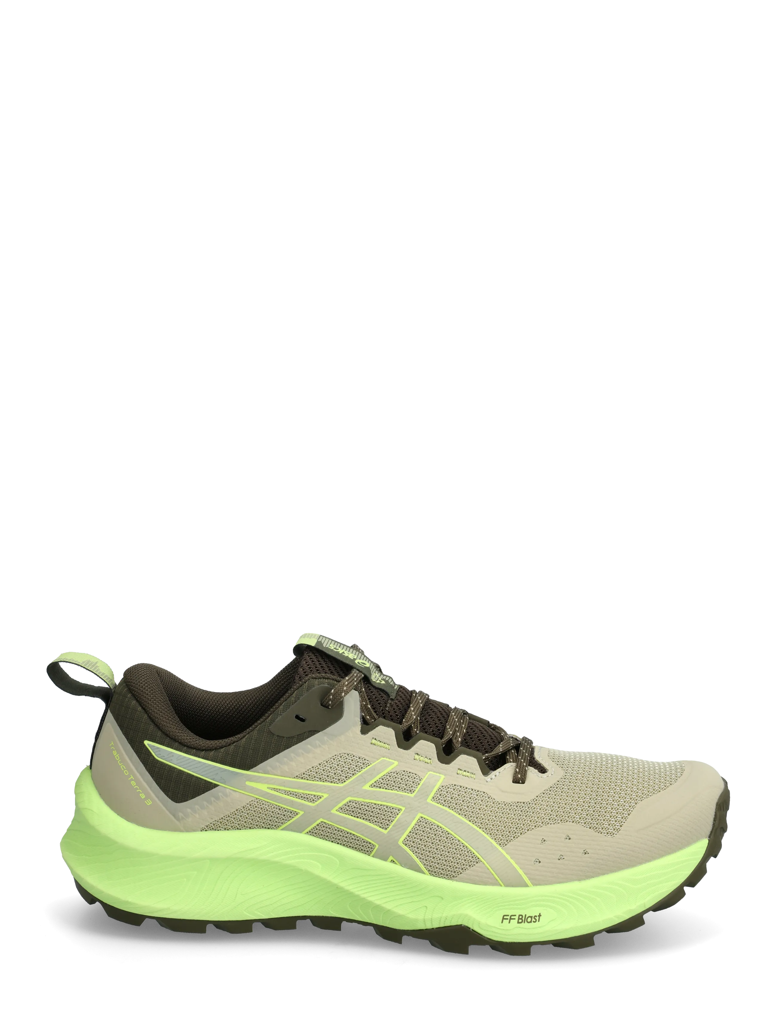 Asics - Trabuco Terra 3 - shoes - khaki/lime green - 1