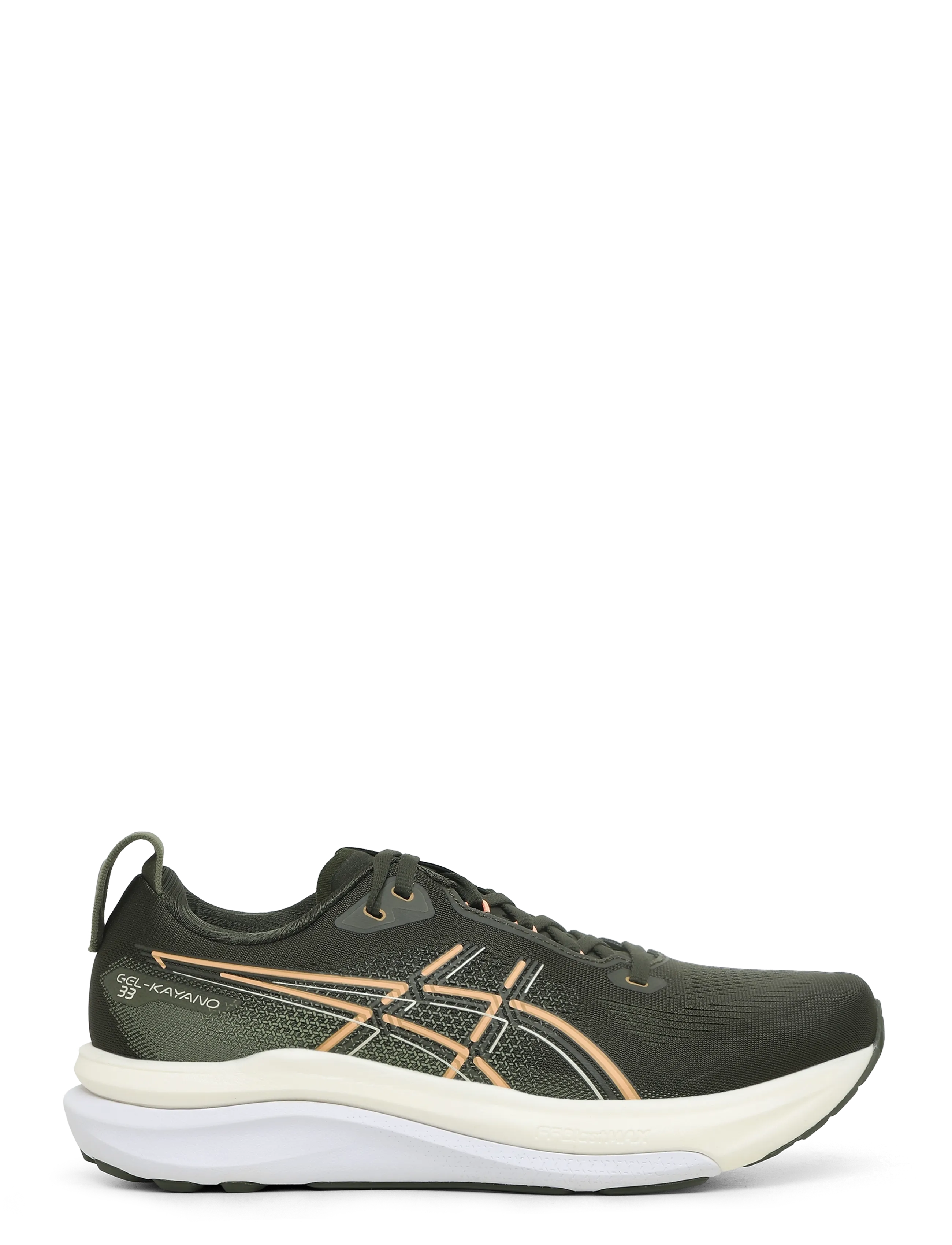 Asics - GEL-KAYANO 33 - running shoes - vintage khaki/bright sunstone - 2