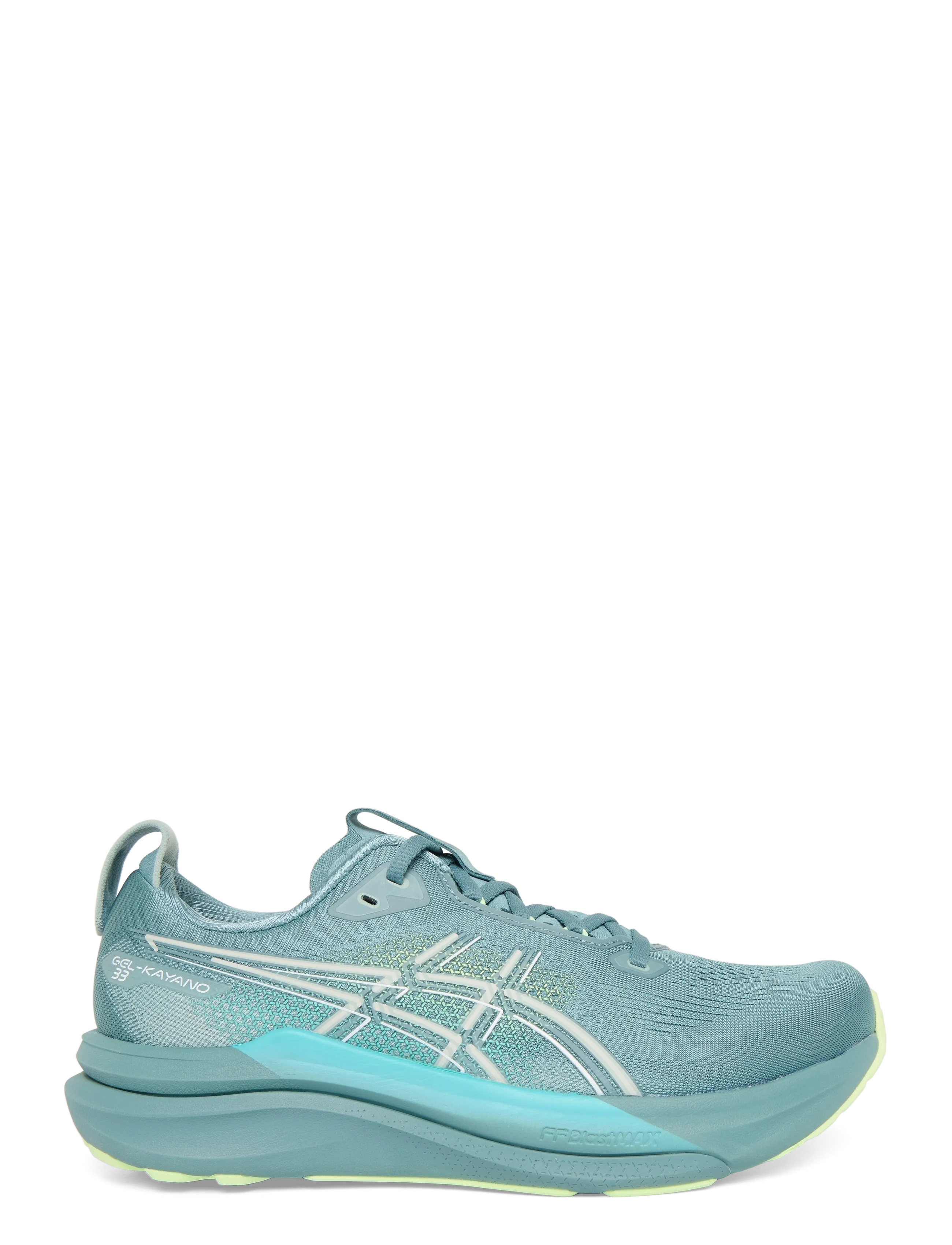 Asics - GEL-KAYANO 33 - running shoes - foggy teal/illuminate yellow - 2