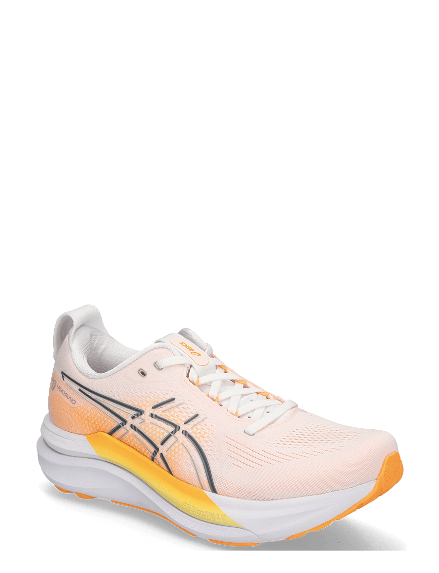 Asics - GEL-KAYANO 33 - shoes - white/stadium orange - 0